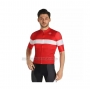 2021 Cycling Jersey Castelli Red Short Sleeve and Bib Short (5)